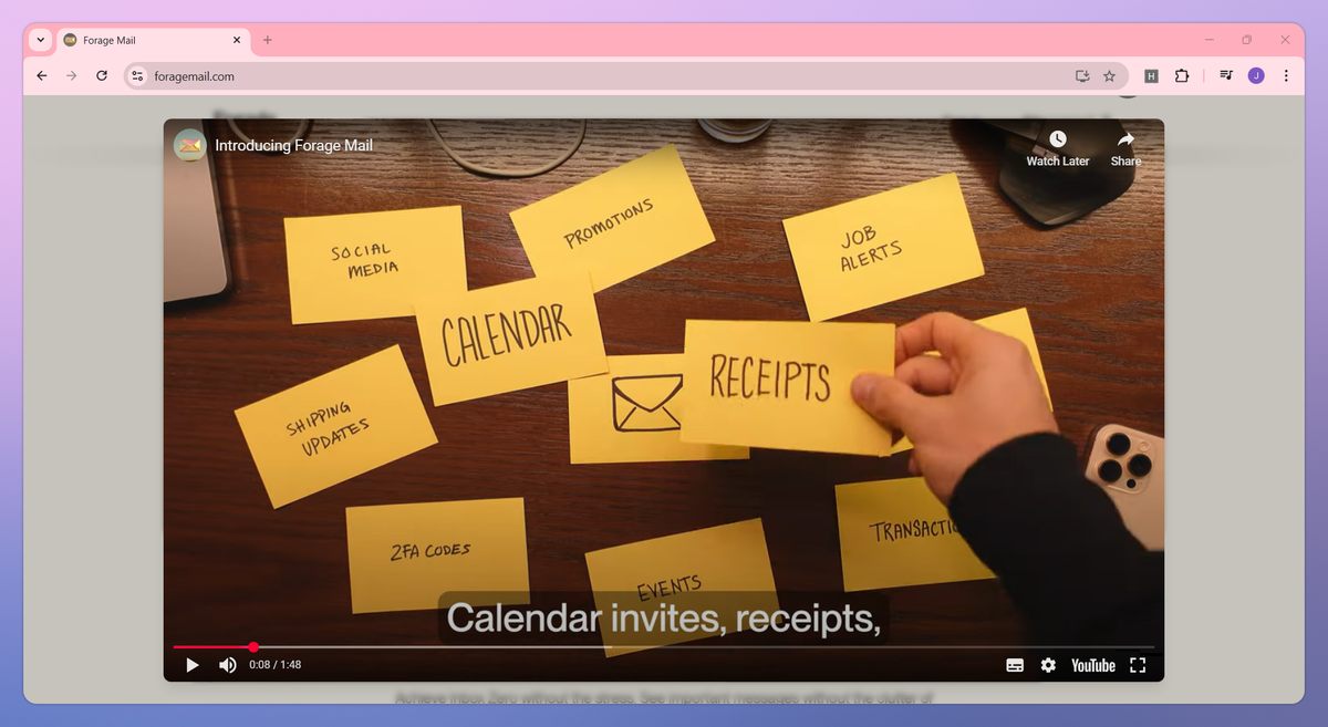 Forage Mail screenshot #2