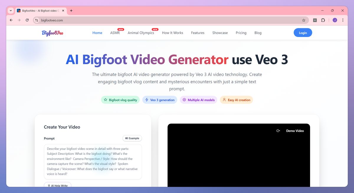 BigfootVeo screenshot #1