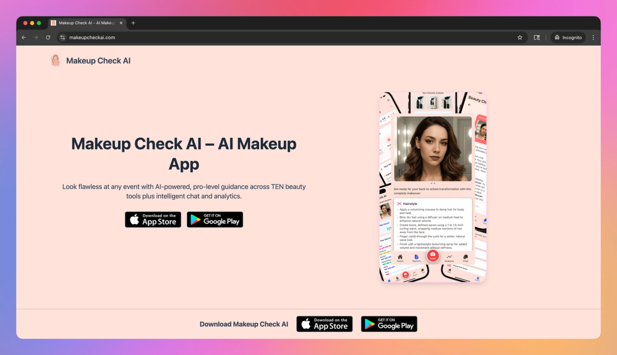 Makeup Check AI screenshot #1