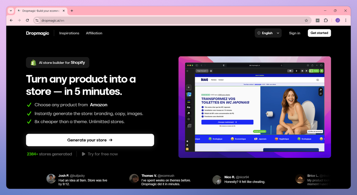 Dropmagic screenshot #1