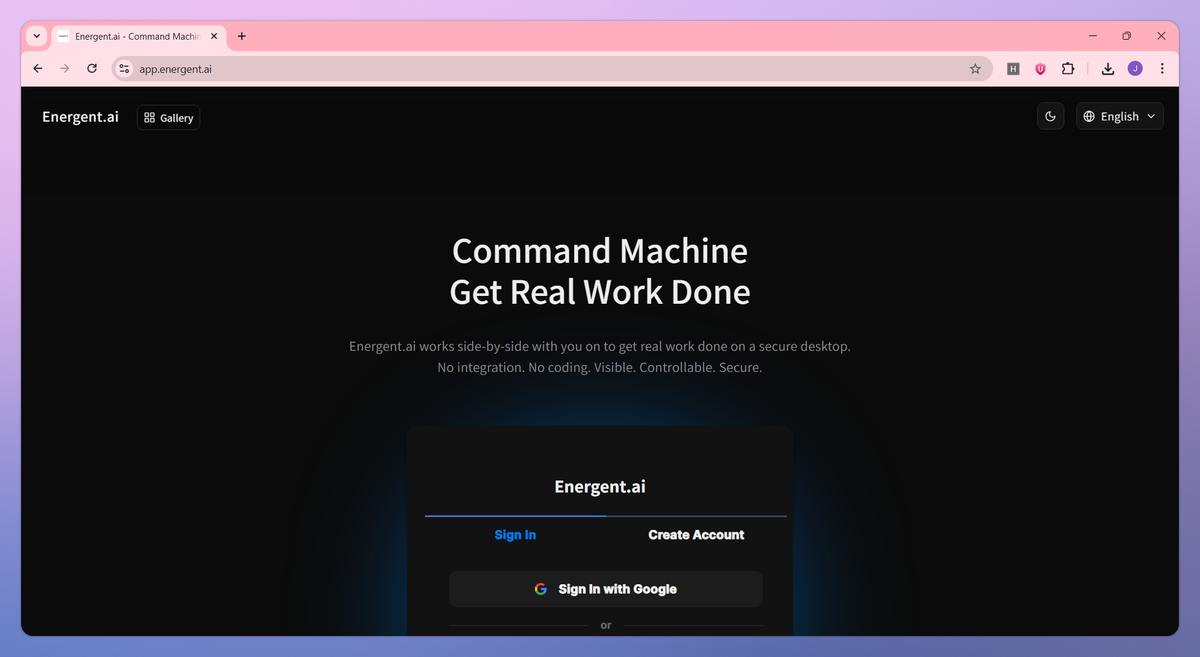 Energent.ai screenshot