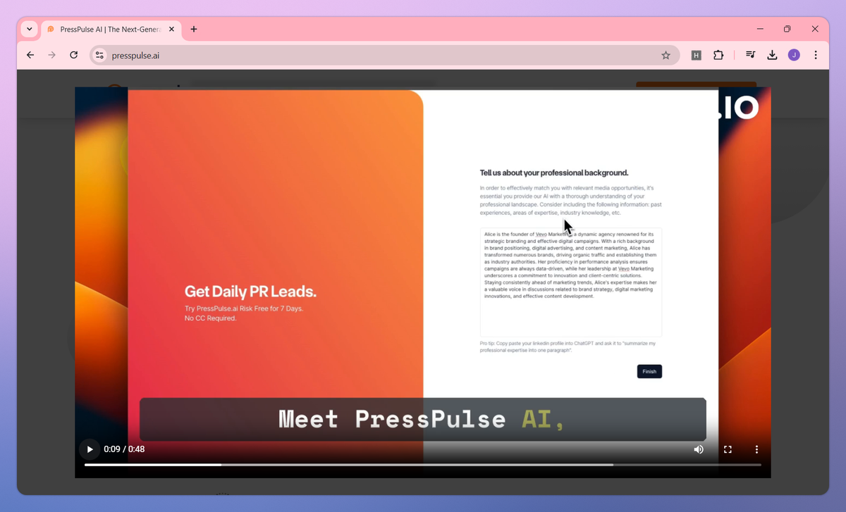 PressPulse AI screenshot #3
