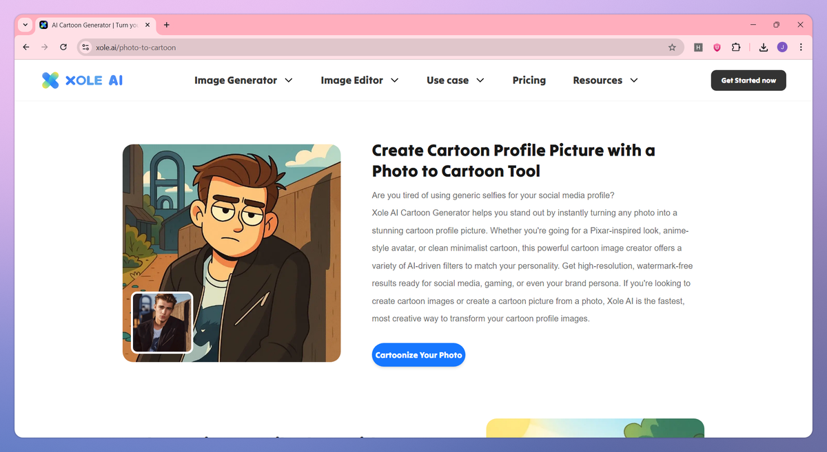 Xole AI Cartoon Generator screenshot #3