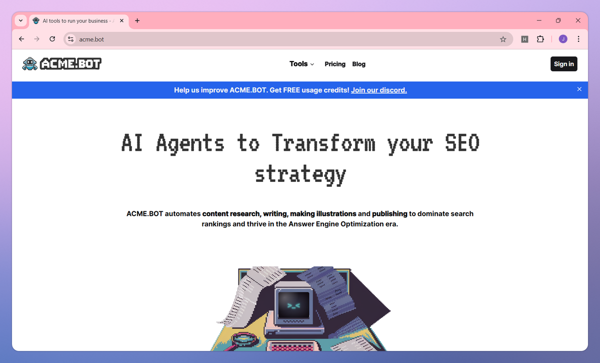 Acme Bot screenshot #1