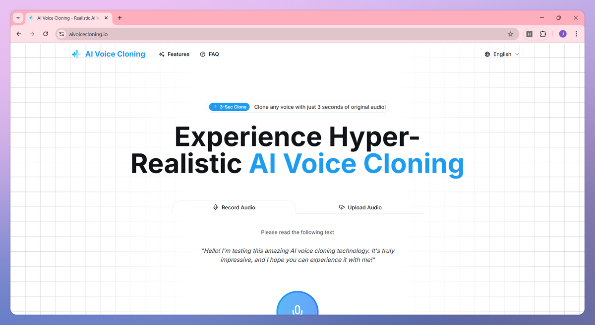 AI Voice Cloning screenshot #1