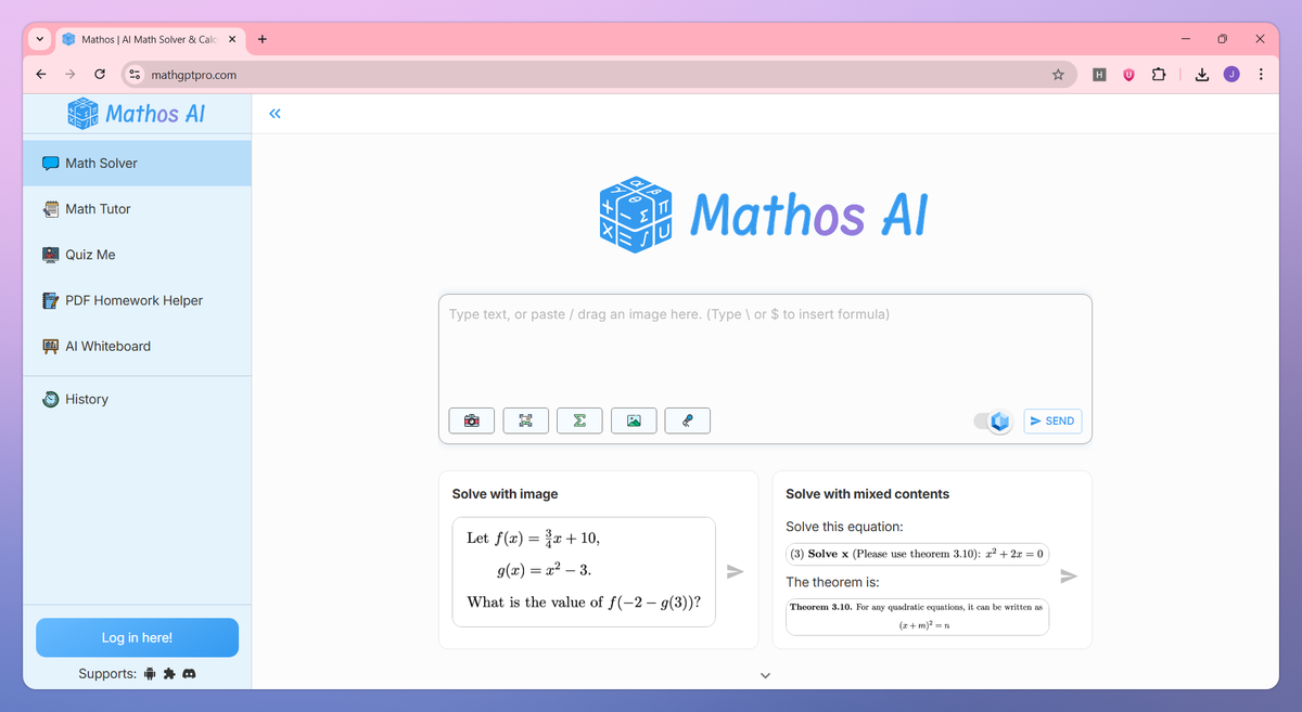 Mathos screenshot #1