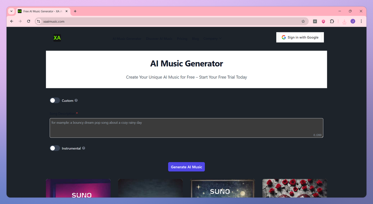 XA AI Music screenshot #1