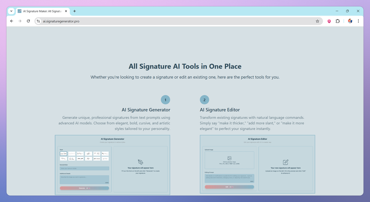 AI Signature Maker screenshot #3
