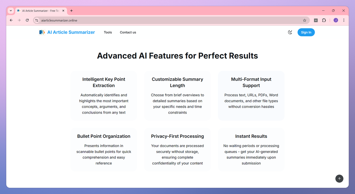 AI Article Summarizer screenshot #2