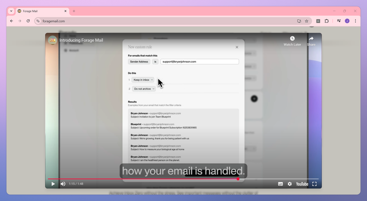 Forage Mail screenshot #3