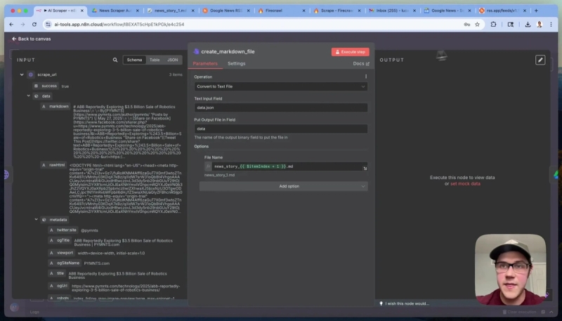 saving scraped markdown files