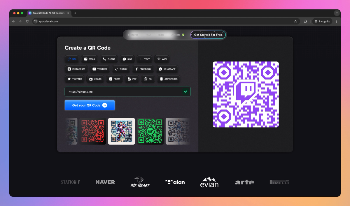 QR Code AI screenshot #1