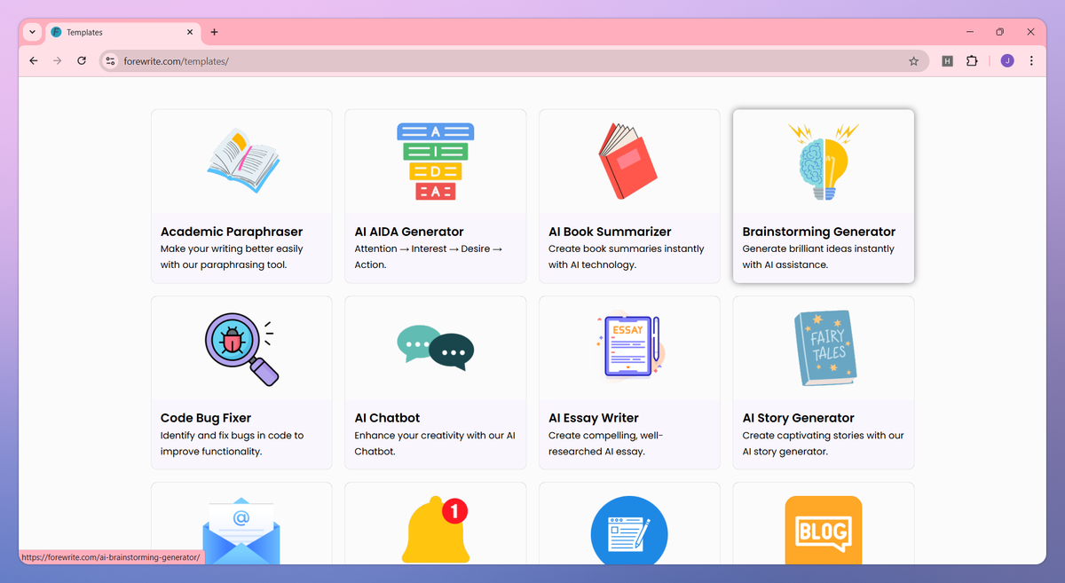 Forewrite screenshot #2
