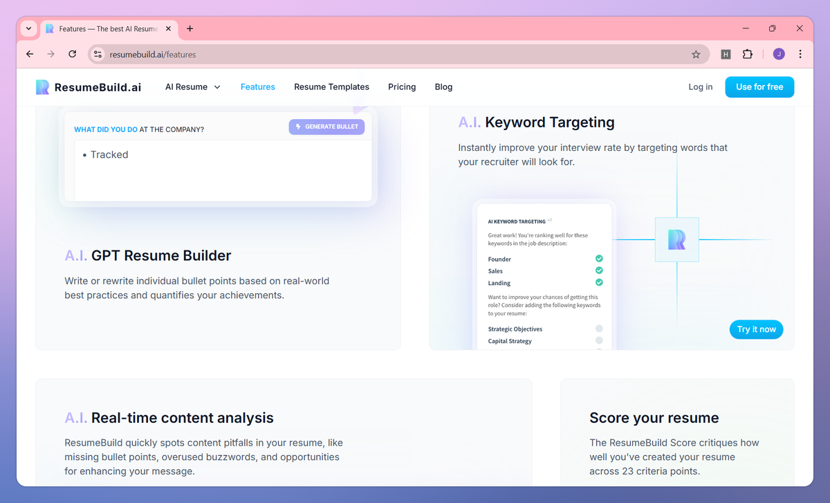 ResumeBuild.ai screenshot #2