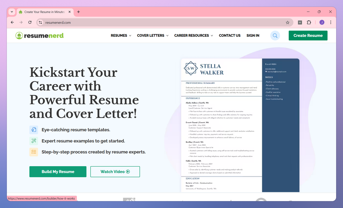 ResumeNerd screenshot #1