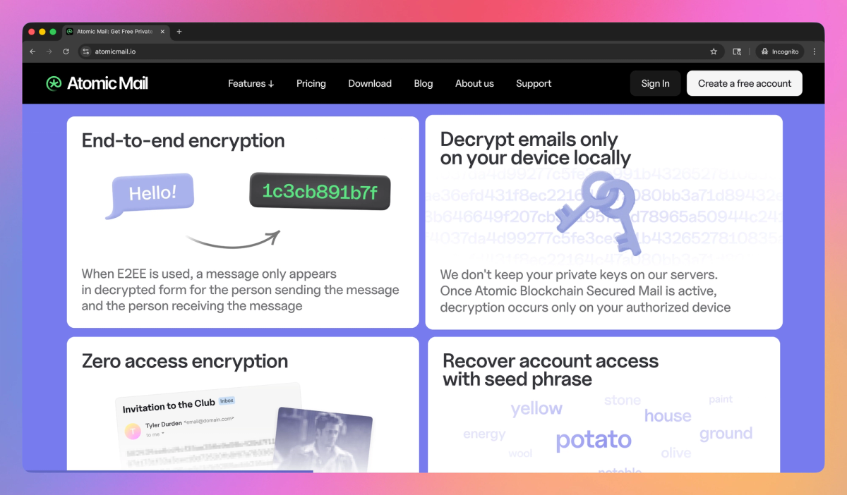 Atomic Mail screenshot #2