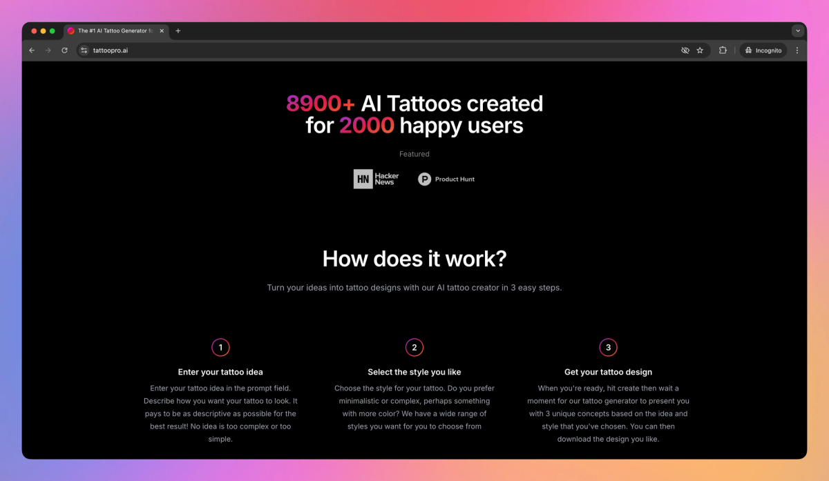 TattooPRO screenshot #2