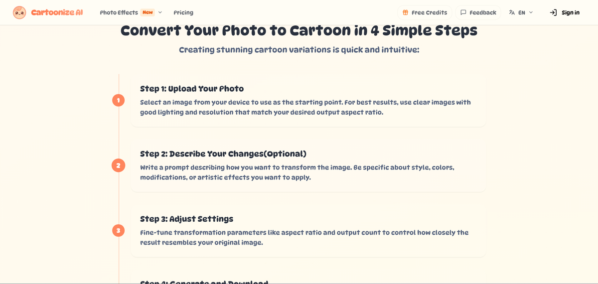 Cartoonize AI screenshot #2