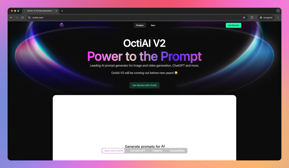 OctiAI screenshot