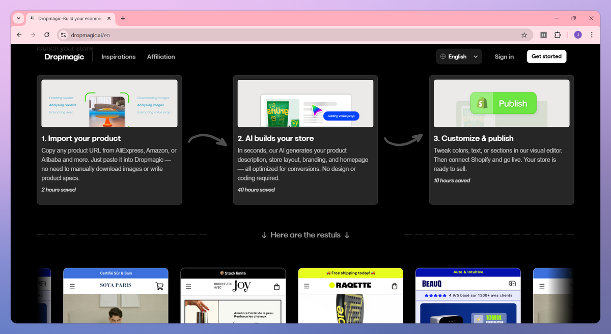 Dropmagic screenshot #2