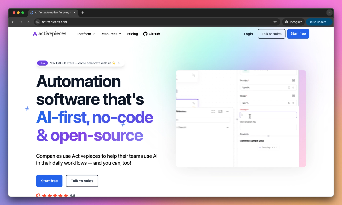 Activepieces screenshot #1