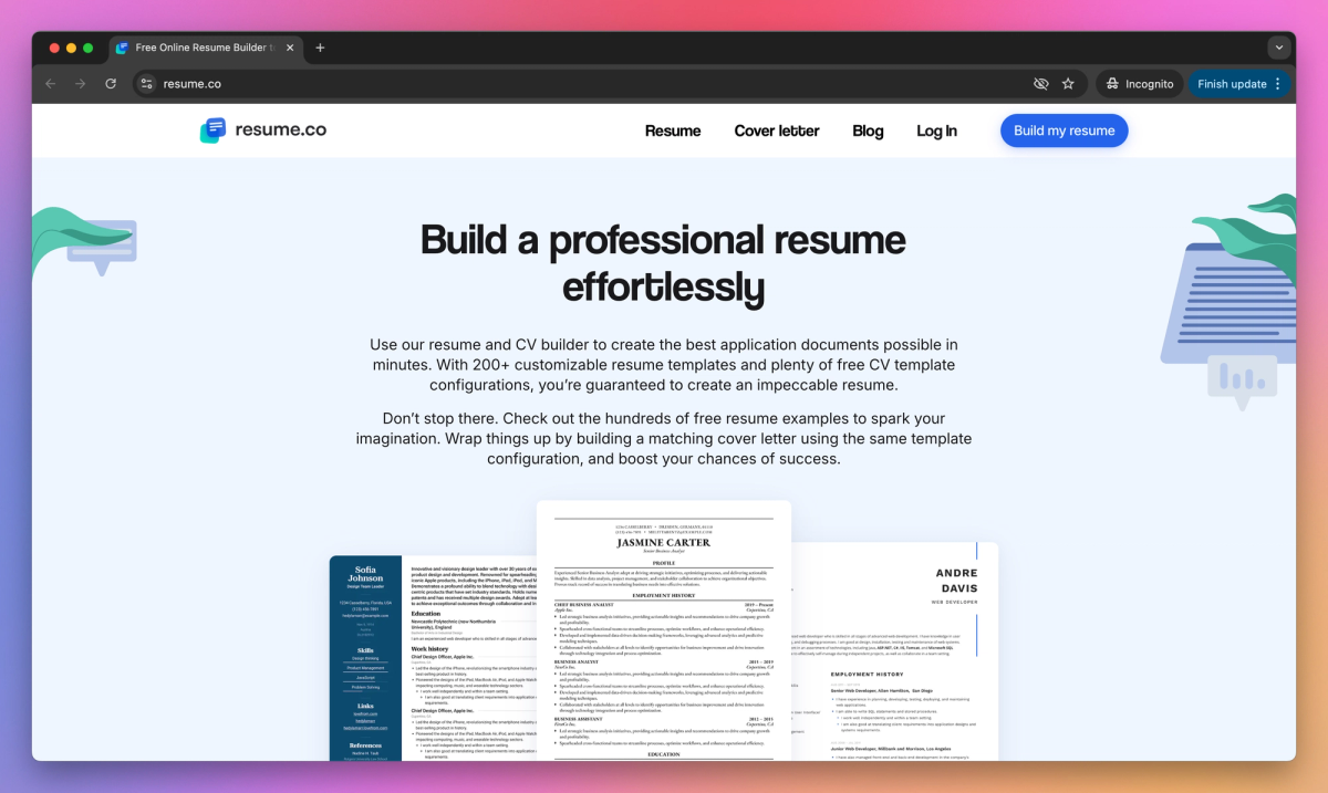 Resume.co screenshot #2