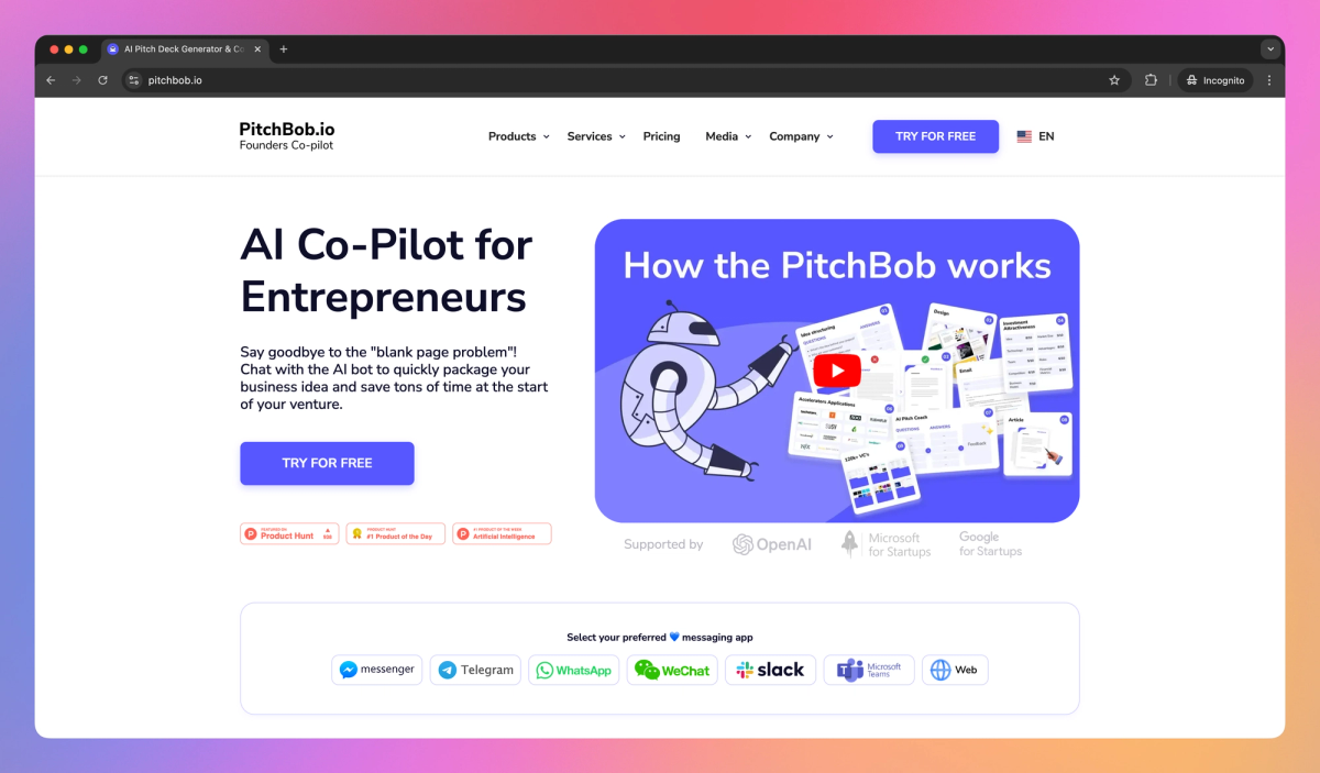 PitchBob.io screenshot #1