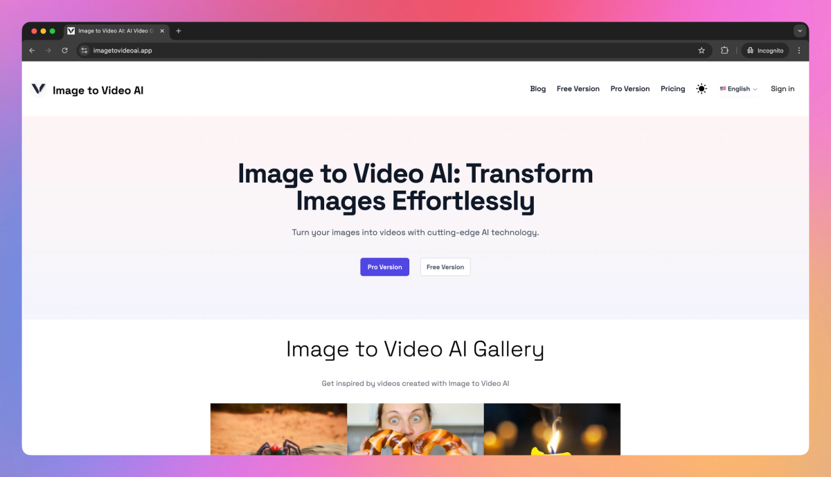 Image to Video AI screenshot
