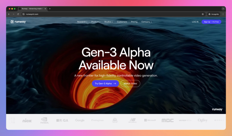 Runway product screenshot