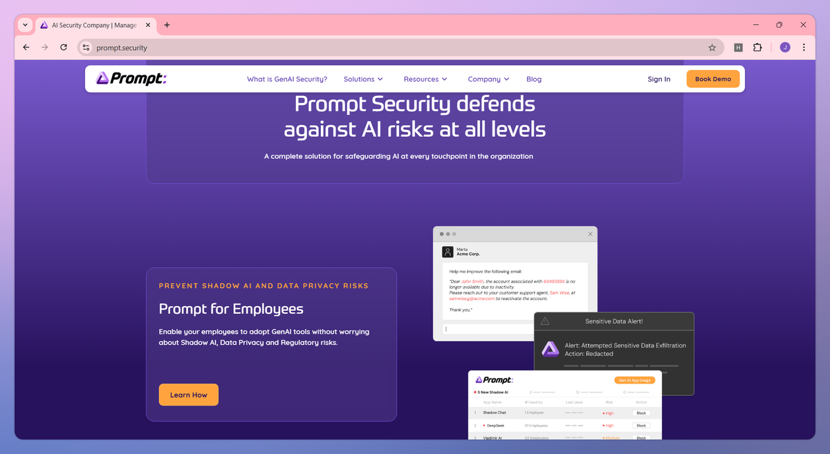 Prompt Security screenshot #2