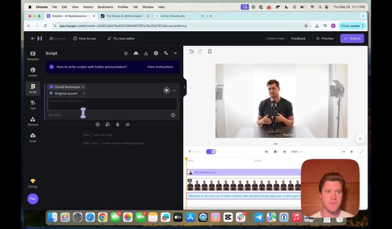 Generate AI clone video