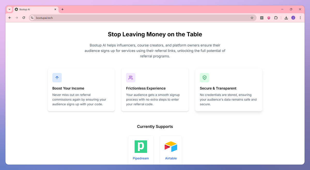 Bootup AI screenshot #3