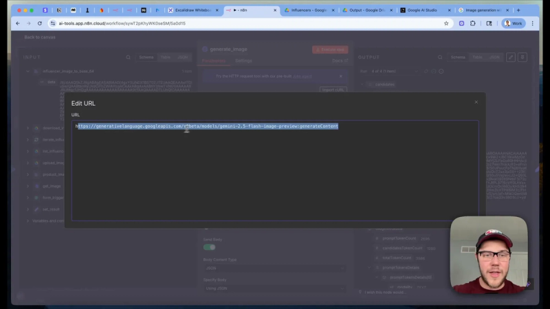 Google Gemini API request