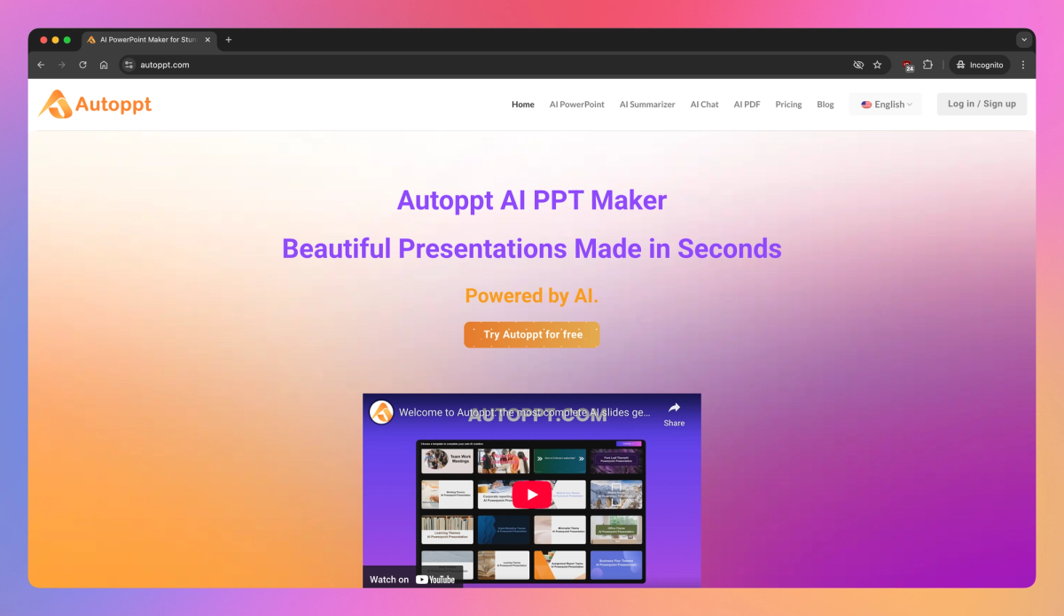 Autoppt screenshot