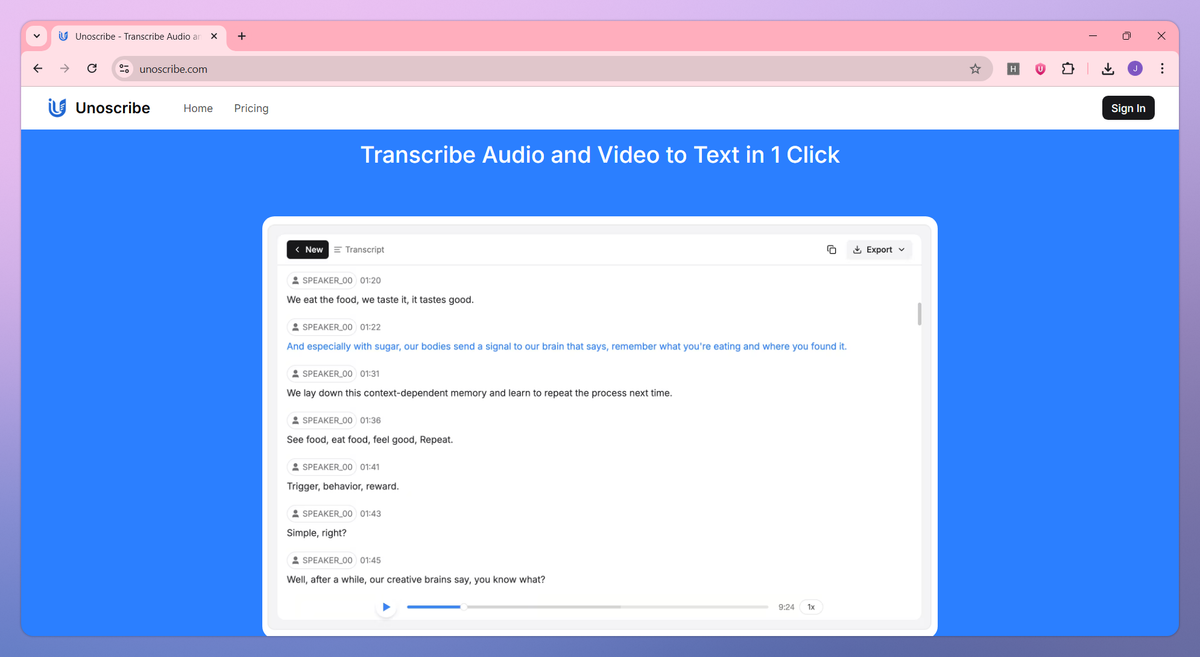 Unoscribe screenshot #2