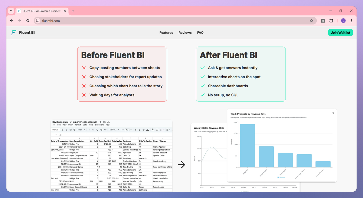 Fluent BI screenshot #3