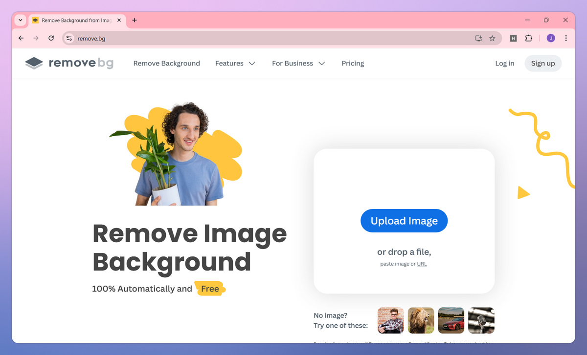 remove.bg screenshot #1