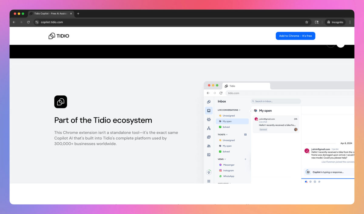Tidio Copilot screenshot #3