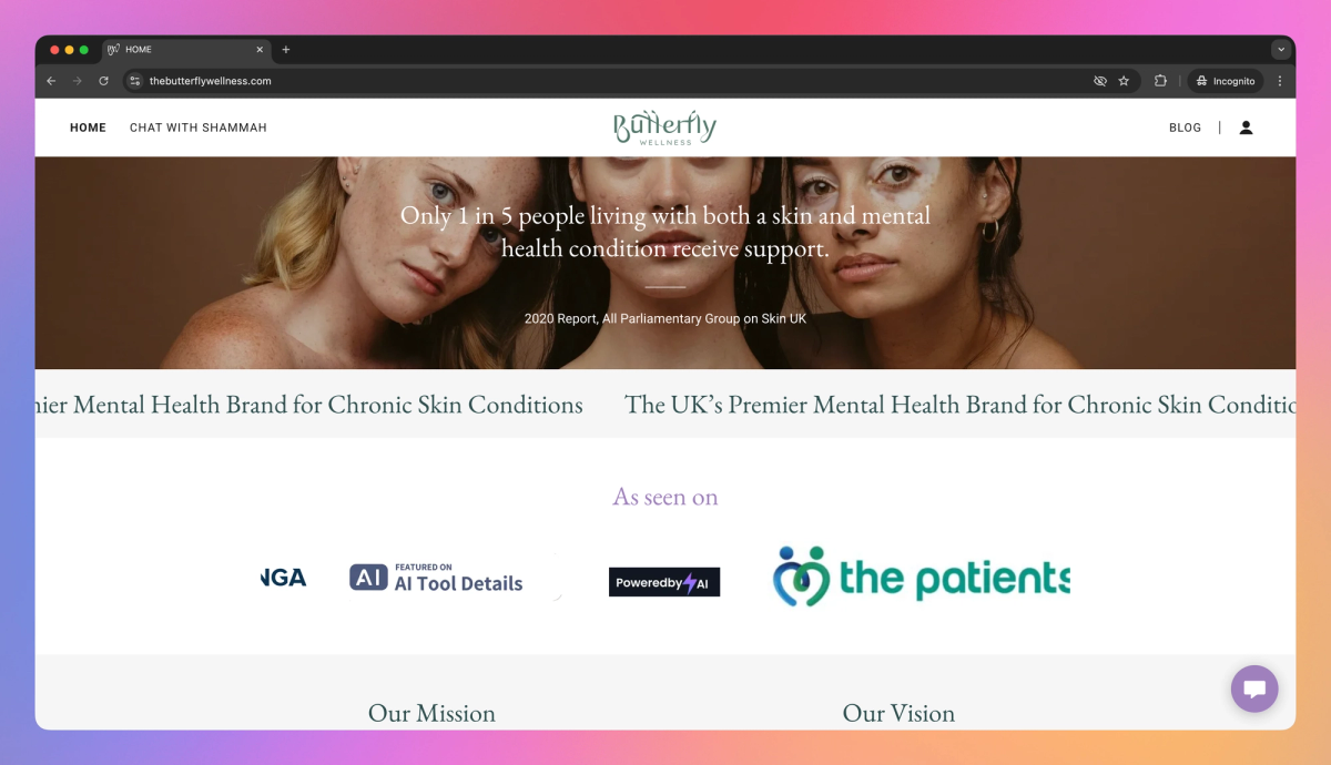 The Butterfly Wellness screenshot #1