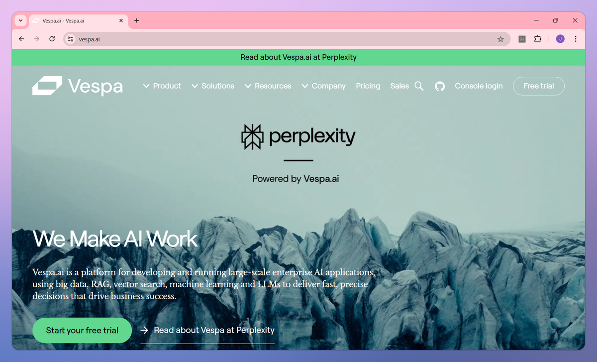 Vespa.ai screenshot #1
