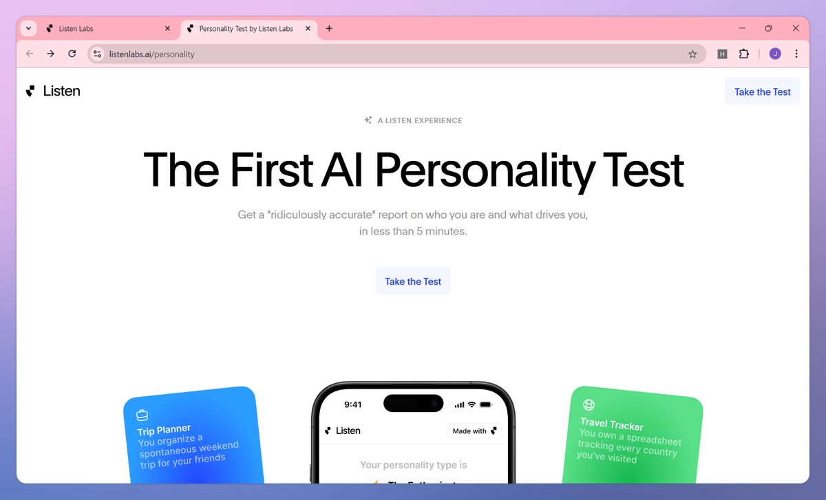 Listen Labs screenshot #2