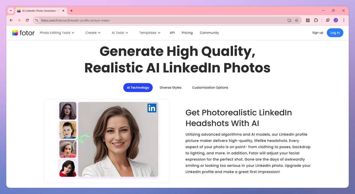 AI LinkedIn Photo Generator screenshot #3