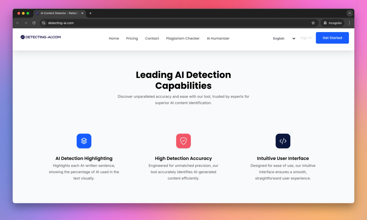 Detecting-AI.com screenshot #2