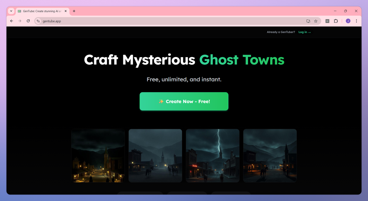 GenTube screenshot