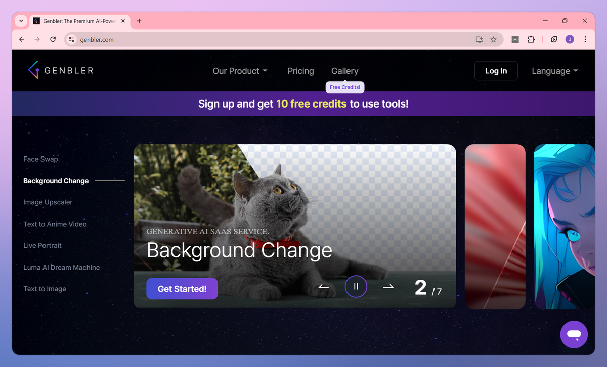 Genbler screenshot #1