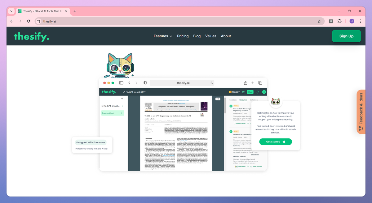 Thesify screenshot #2