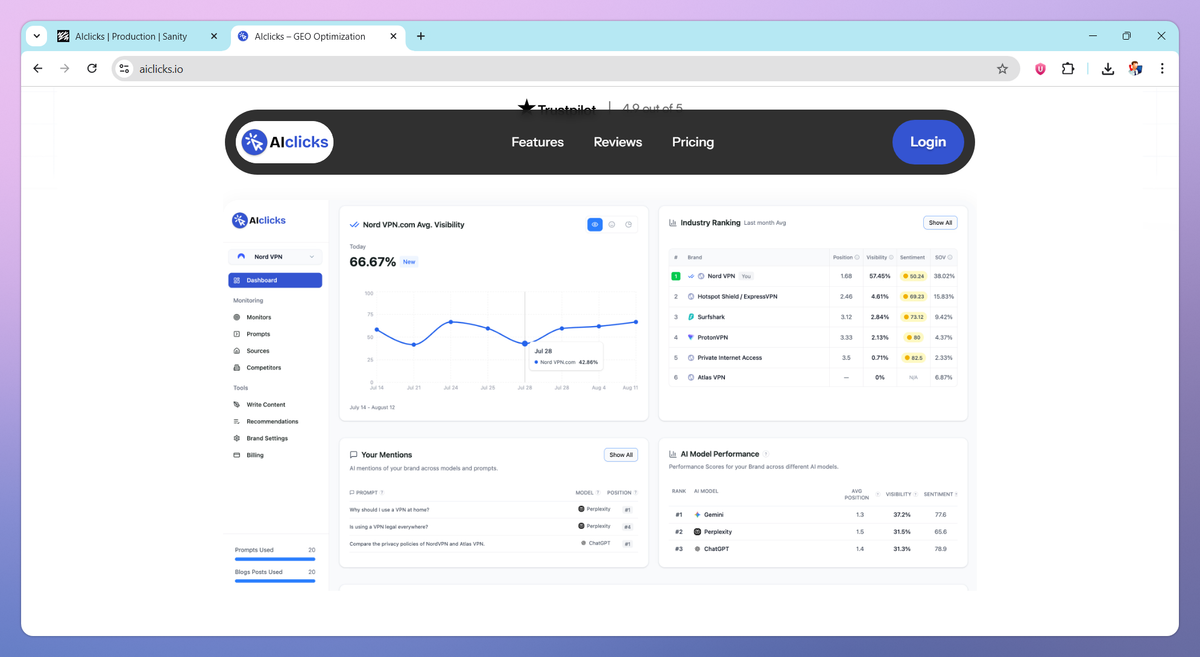 AIclicks screenshot #2