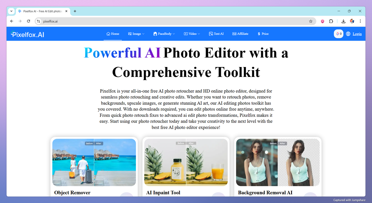 Pixelfox AI screenshot #2