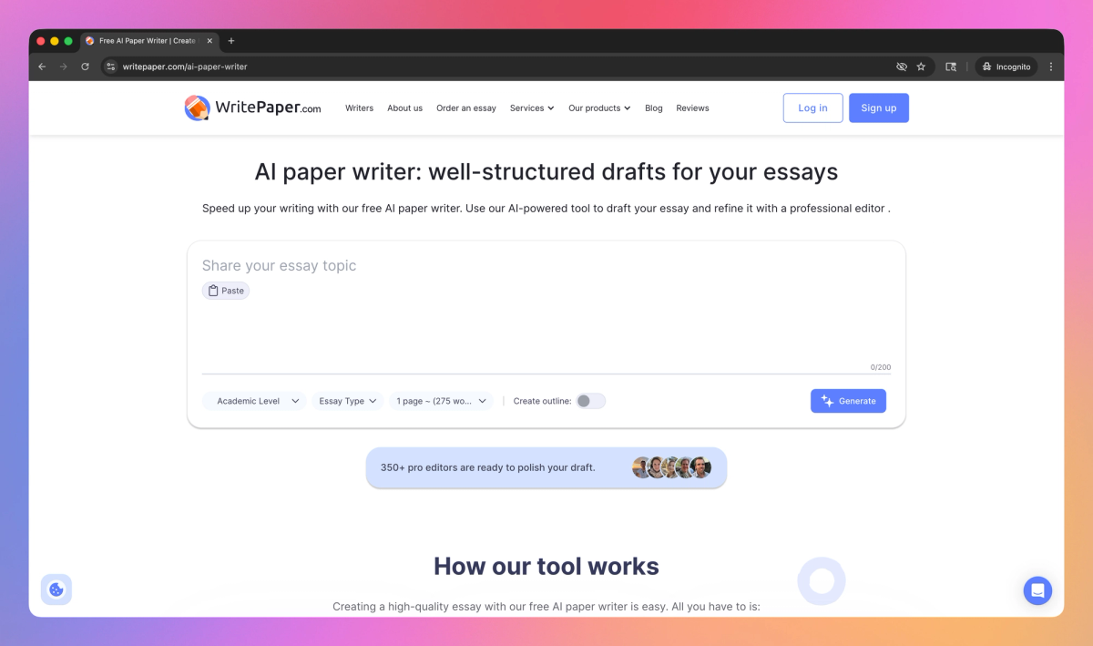 WritePaper AI Paper Writer Features, Pricing, and Alternatives | AI Tools