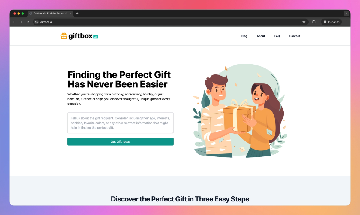 Giftbox AI screenshot